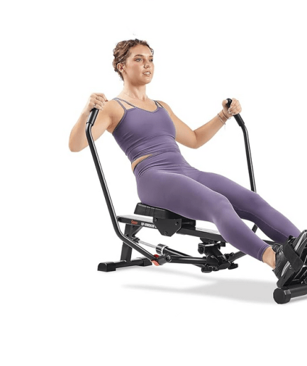 Elevate your fitness journey with the Sunny Health & Fitness Smart Compact Rowing Machine. Achieve full-body workouts efficiently at home image